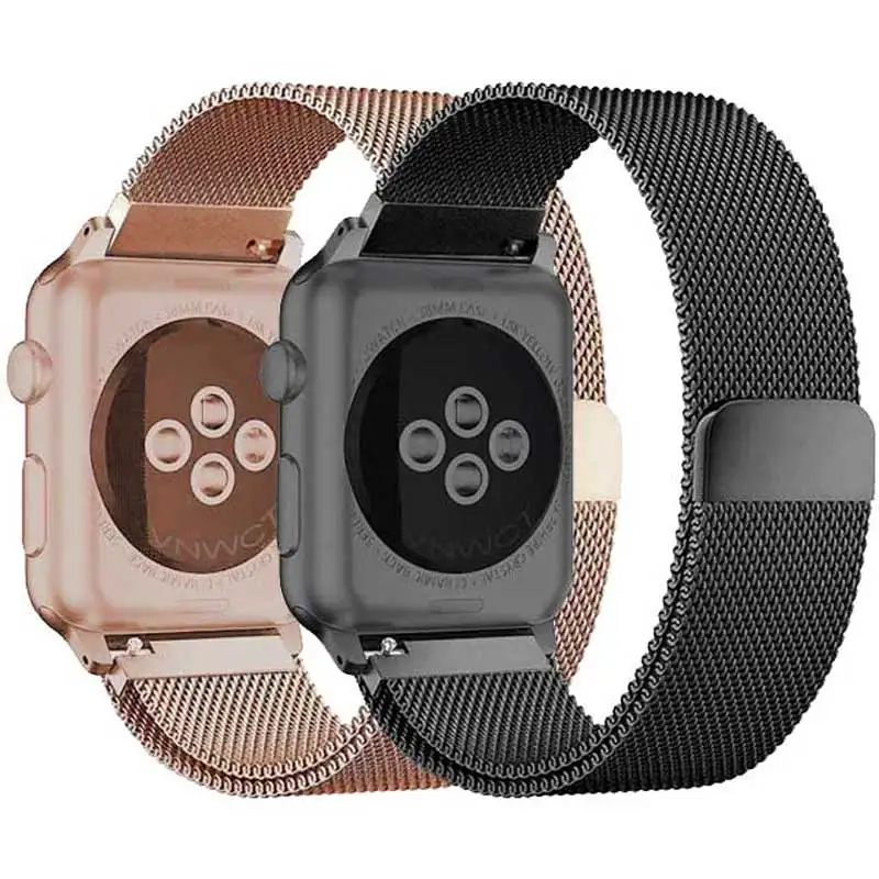 

Milanese loop band for Apple Watch strap 42mm 44mm Stainless Steel Metal Bracelet Watchbands for iwatch Series 4/3/2/1 38mm 40mm
