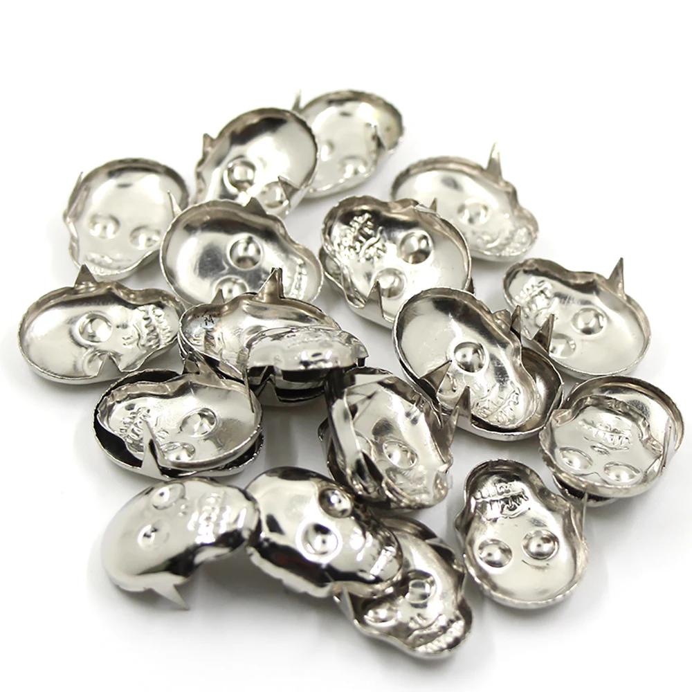 100Pcs Skull Rivet 2 Claws Metal Rivets Spikes Studs Punk Rock DIY Leather Craft Studs And Spikes For Clothes Bag Bracelet