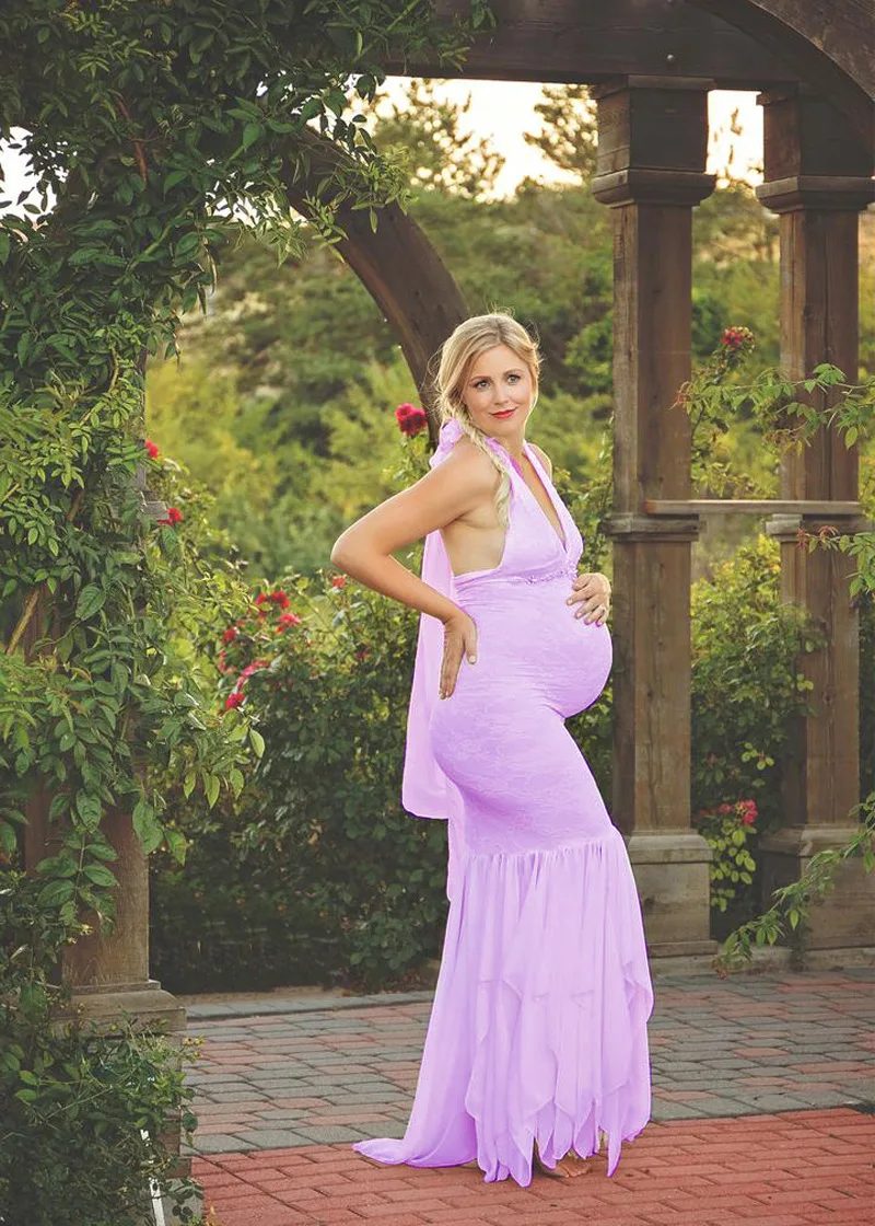 2019 кружевное платье с v-образным вырезом для беременных; Макси платье для беременных; реквизит для фотосессии; вечернее платье; свадебное