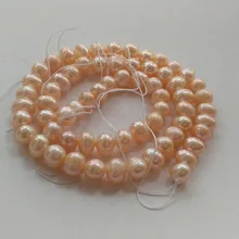 5 шт. 6 мм розовый цвет Природа округлый пресноводный жемчуг Свободное ожерелье из бусин камень