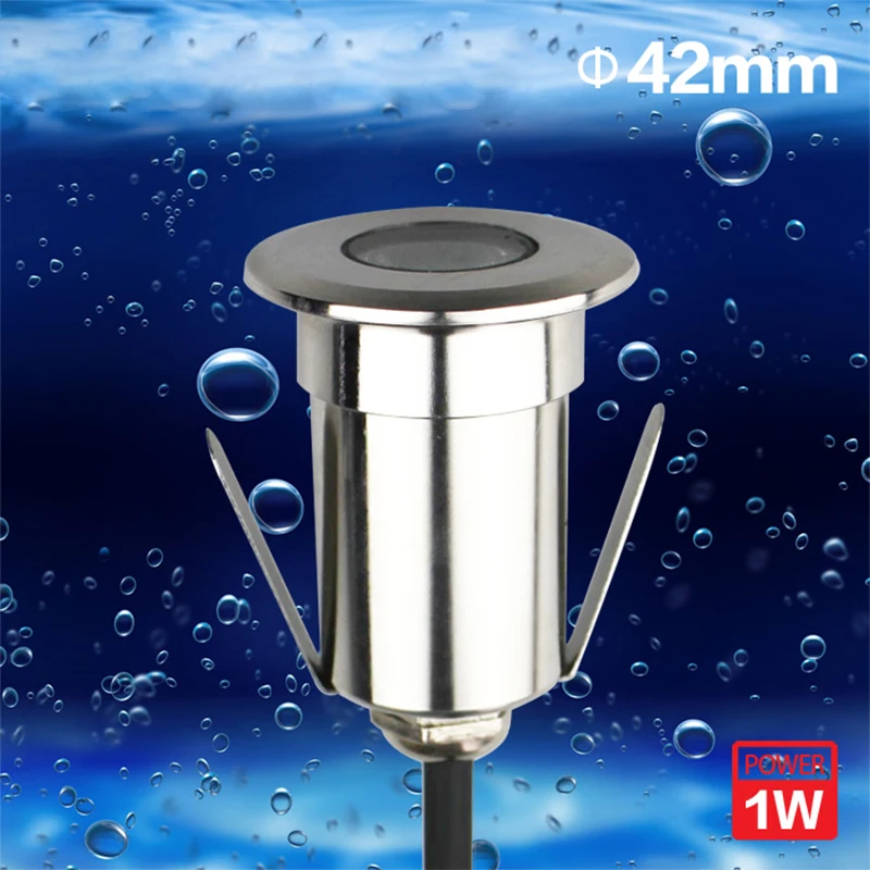 Levou à Prova Lote Mini 1w 3w Levaram Luzes Embutidas Dc12v 24v Ip68 90-260v d' Água Subterrânea Enterrado Lâmpadas Led Spot Andar Debaixo 2 Pçs - 6 High Quality Luzes e Iluminação