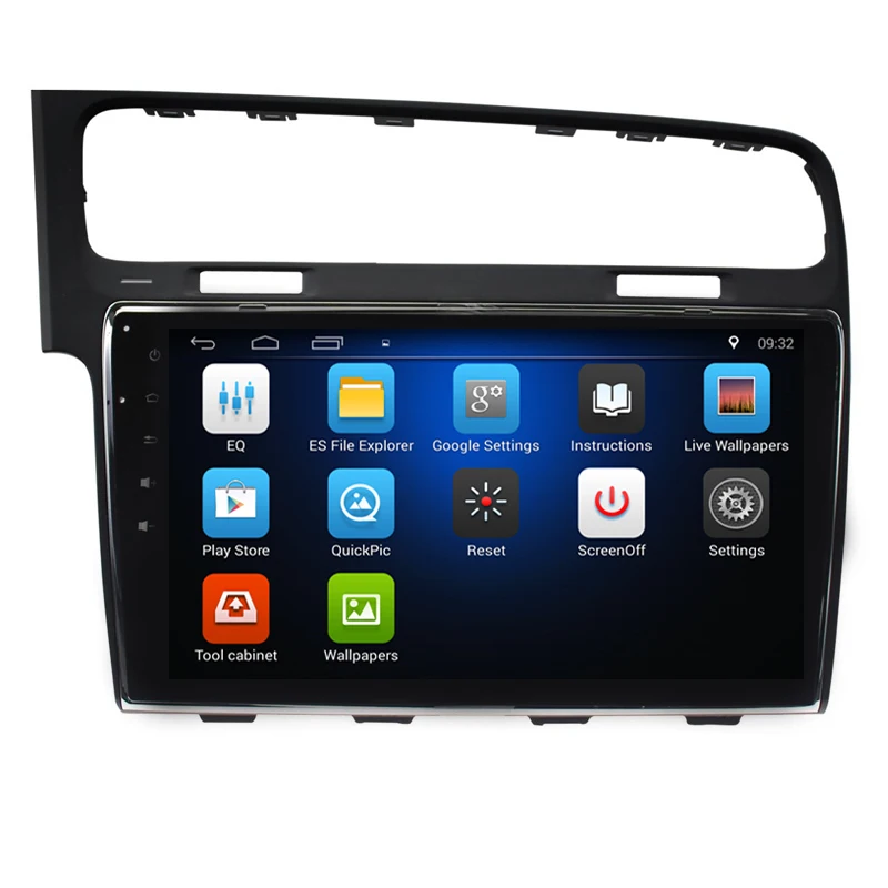 Flash Deal 10.2" Android 6.0/7.1 Touchscreen Bluetooth 2 DIN Car Radio GPS Navigation for 2013 2014 2015 VW Golf 7 with WIFI FM 1