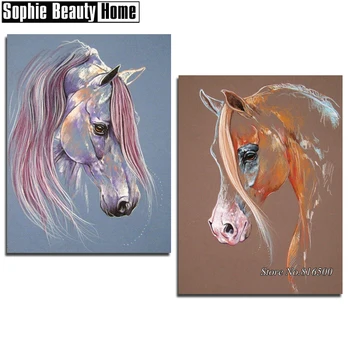 

5D DIY Diamond Painting Horse Full Drill Mosaic Rhinestone Cross Stitch Kits Handmade Embroider Crafts Wall Decoration 062707