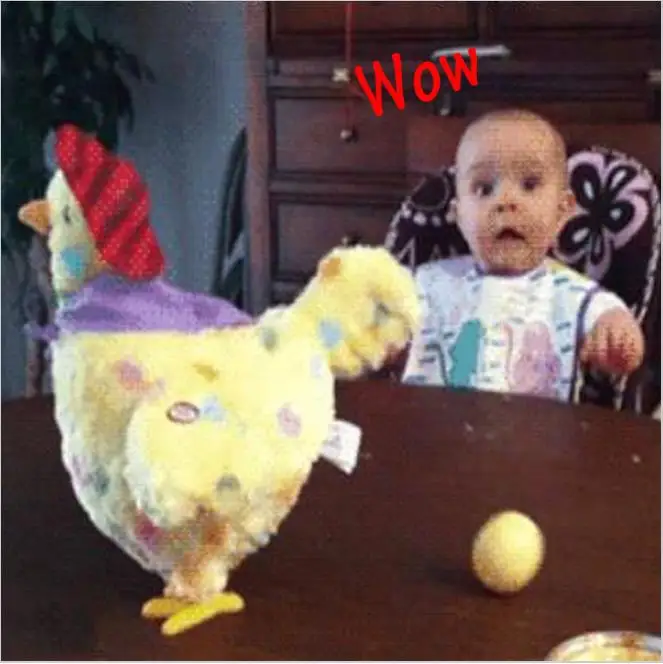 Funny Chicken font b Toy b font Trick Hen Droppin Eggs Shocker Joke Gift For Children