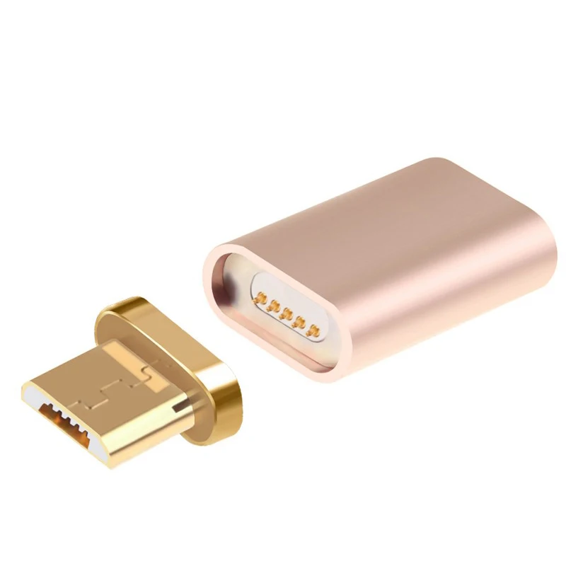 MLLSE Micro USB Магнитный зарядный кабель адаптер для SAMSUNG HUAWEI XIAOMI Android автоматический адсорбционный Магнит кабель для передачи данных адаптер - Цвет: Золотой