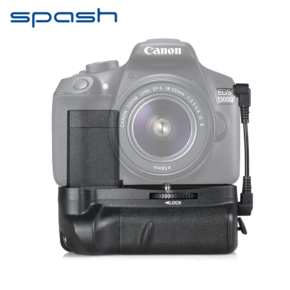 spash Multi Power Battery Grip Handgrip for Canon EOS 1100D 1200D 1300D EOS Rebel T5 T6