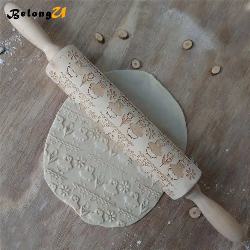 wood rolling pin MUW-244-01
