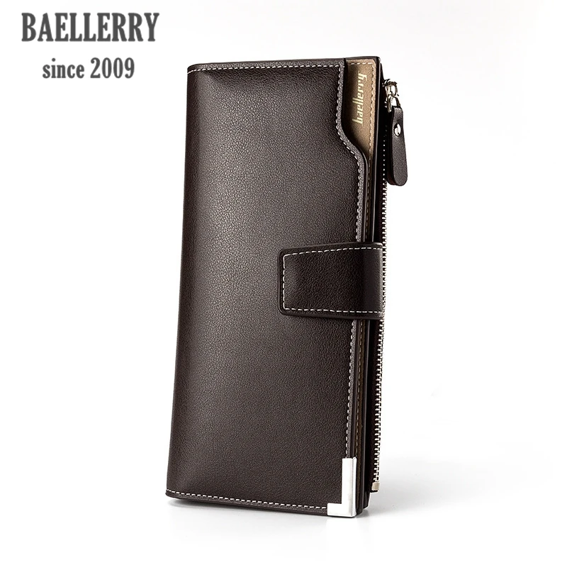 

Top brand new Baellerry business designer Purse female original leather Men wallets for credit cards men's Clutch male wallet
