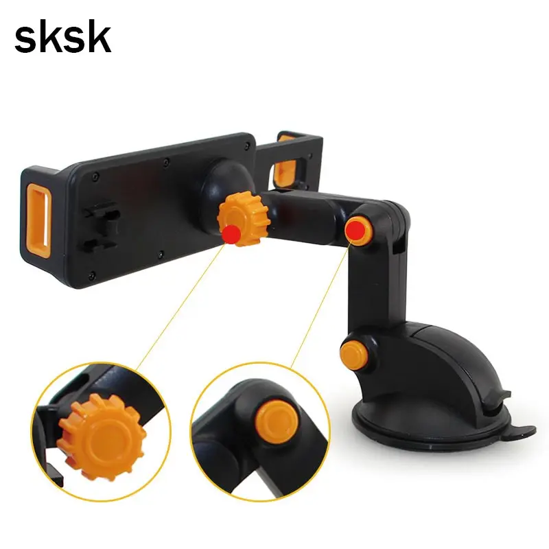 SKSK держатель телефона universaadjustable 2 in1 360 градусов масштабируемой приборной панели автомобиля Sucker мобильного телефона для планшет Samsung GPS