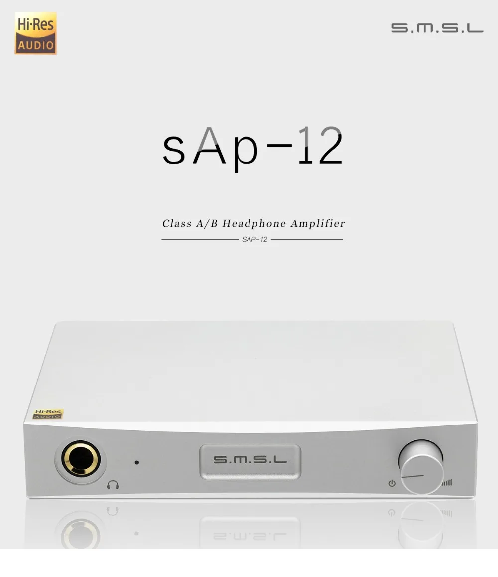 Новейший SMSL SAP-12 класс A/B высокопрочный HIFI усилитель для наушников усилитель RCA вход/выход 6,35 мм выход для наушников