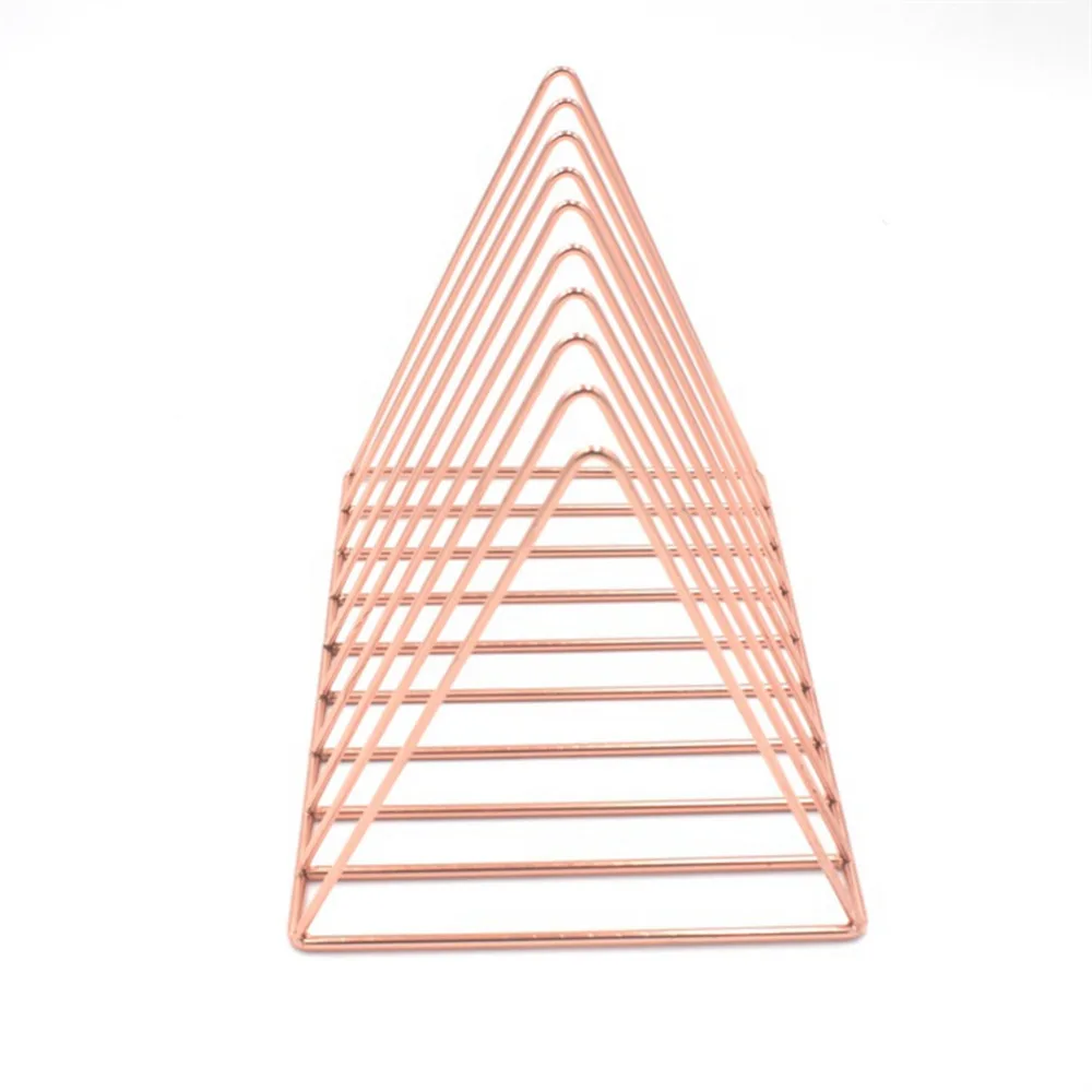 الإبداعية المعادن رف 9 الشبكة مجلة تخزين الرف منظم سطح المكتب الزخرفية الحلي حافظة مستندات