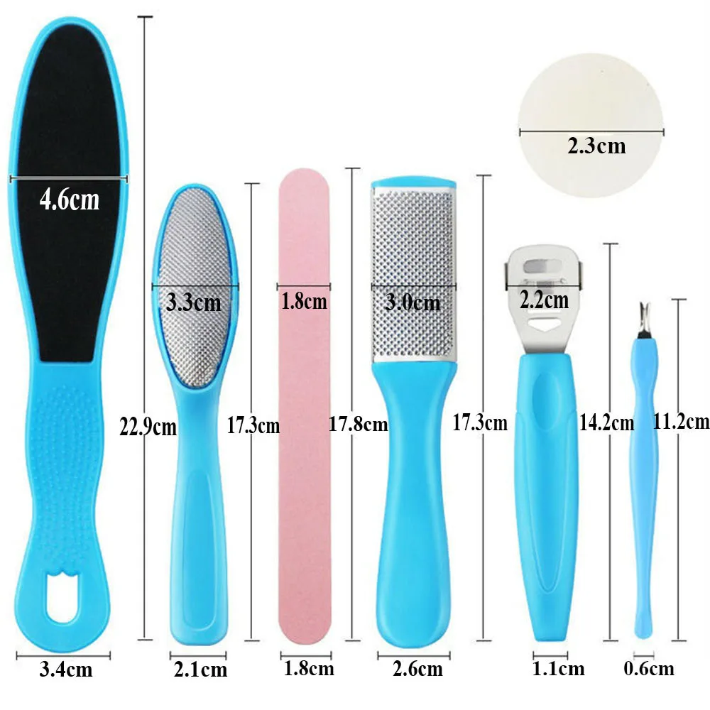 Новая мода 8 в 1 ОТШЕЛУШИВАЮЩИЙ ПИЛИНГ для педикюра Уход за ногами удаление омертвевшей кожи полировка ног шлифовка кутикулы Файл Рашпиль набор инструментов