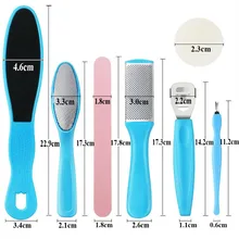 8 в 1 уход за ногами Отшелушивающий педикюр пилинг стопы Полировка Шлифовка кутикулы пилка Рашпиль набор