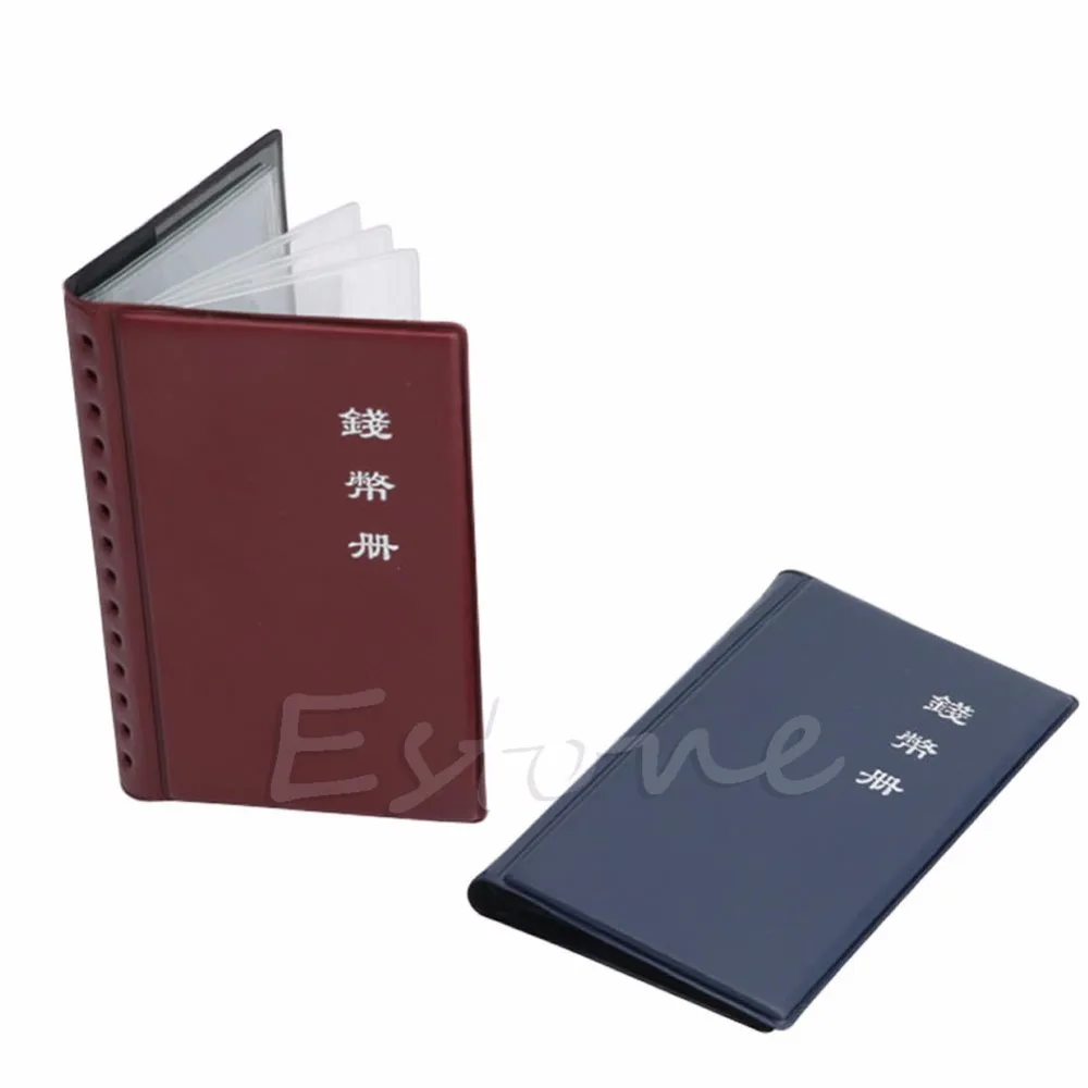 

12 Coin Portable Money Penny Pockets Collecting Holders Album Book Storage