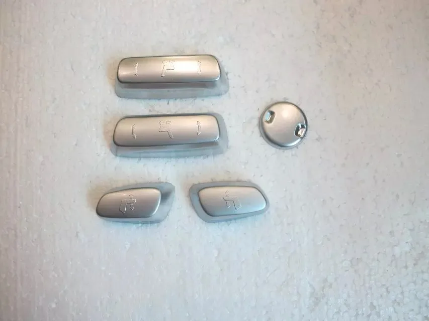 WELKINRY Авто покрытие Стайлинг для Lexus NX ABS хром автомобильное сиденье регулировка ручка кнопки переключения крышка литье отделка - Название цвета: 5pcs