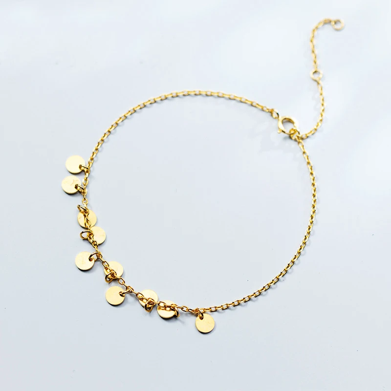 

Браслет MloveAcc для подростков, 100% Серебро 925 пробы, Модный женский браслет круглой формы, золотого цвета, жена, дочь