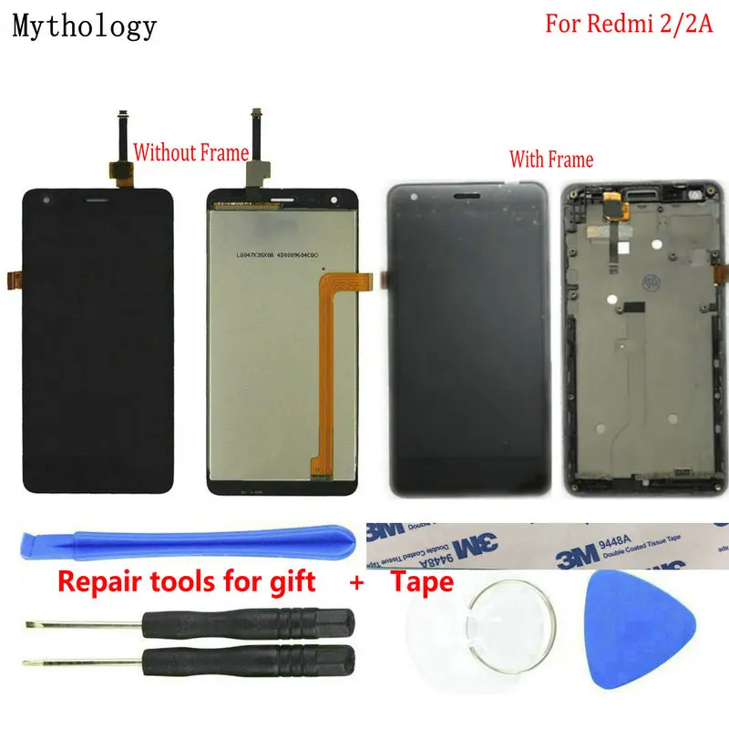 

Mythology For Xiaomi Redmi 2 & 2A Replacment Touch Screen Display Frame 4.7" Mobile Phone LCDs
