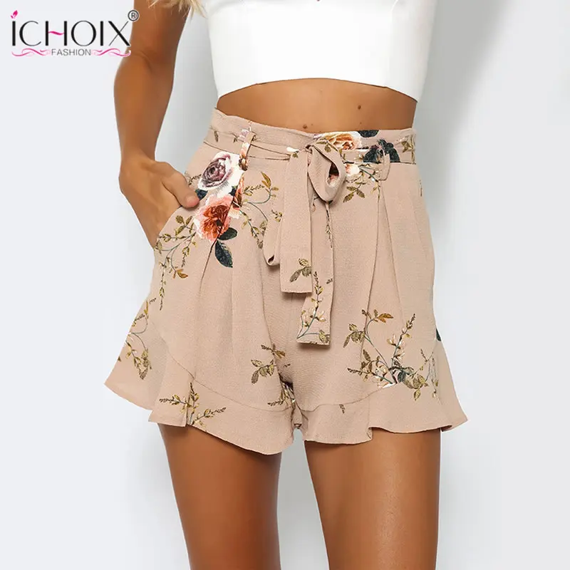 flower booty shorts