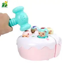 Ручная, ударная барабан Пластик свет и Ударные музыкальные инструменты для детей Игрушка Дети пазл развивающий детский подарок на день рождения