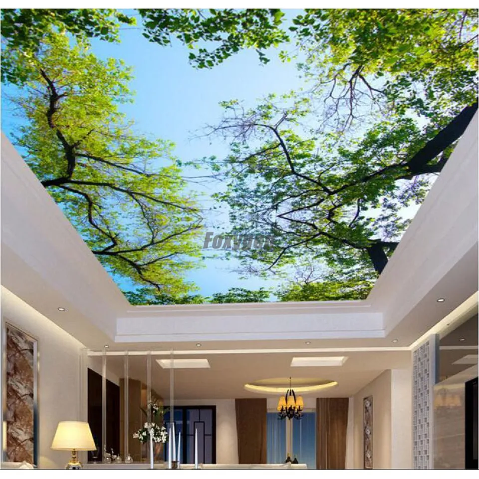 Foxygen Types Of False Ceiling Boards Uv Printed Pvc False