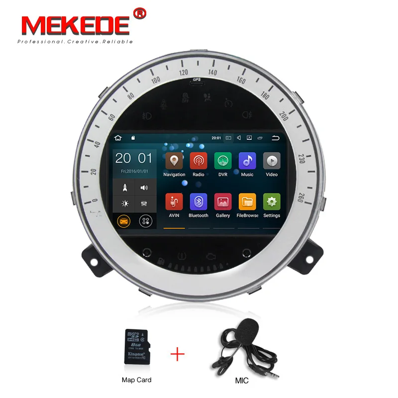 MEKEDE Android 9,0 2G ram 16G rom автомобильный dvd-плеер Радио стерео для BMW Mini Cooper 2006-2013 с wifi BT 3g Мультимедиа gps - Цвет: model