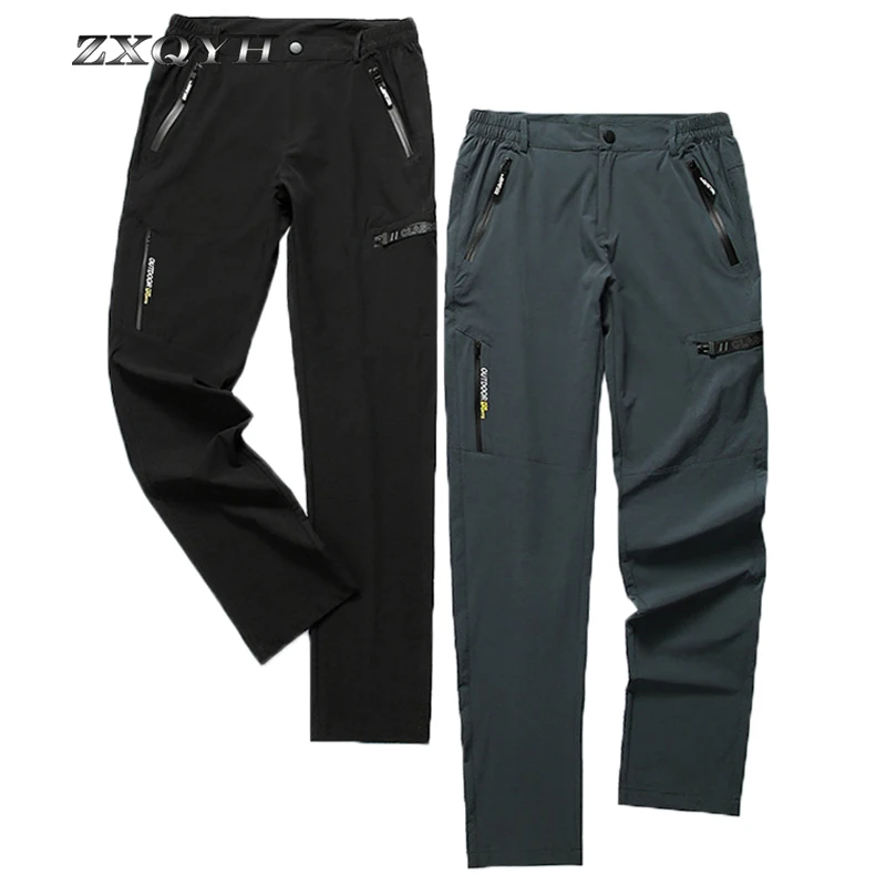

ZXQYH 5XL Men's Summer Quick Dry Waterproof Pants Outdoor Sport Elastic Trousers Hiking Trekking Pants Fishing Camping Men Pants