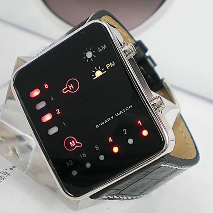 Relógio de Led Termômetro Masculino Pulseira de Couro Relógio de Led Termômetro Masculino Pulseira de Couro