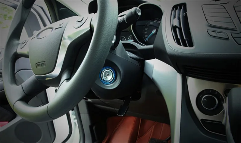 Переключатель зажигания Крышка ключ кольцо стикеры украшения для Ford Kuga Побег Focus 2 фокус 3 Mondeo Авто Интимные аксессуары