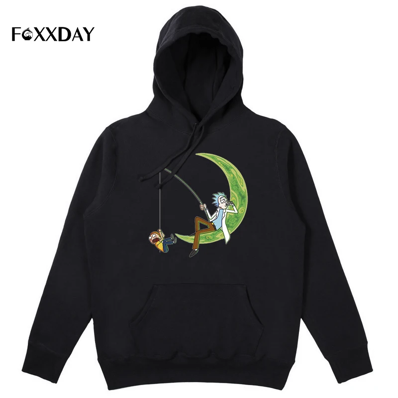 

2018 autumn Hip-Hop Cool Hoody Rick Morty Hoodie Fashion Brand Clothing Character Sweatshirts Men Pullover Hoodies