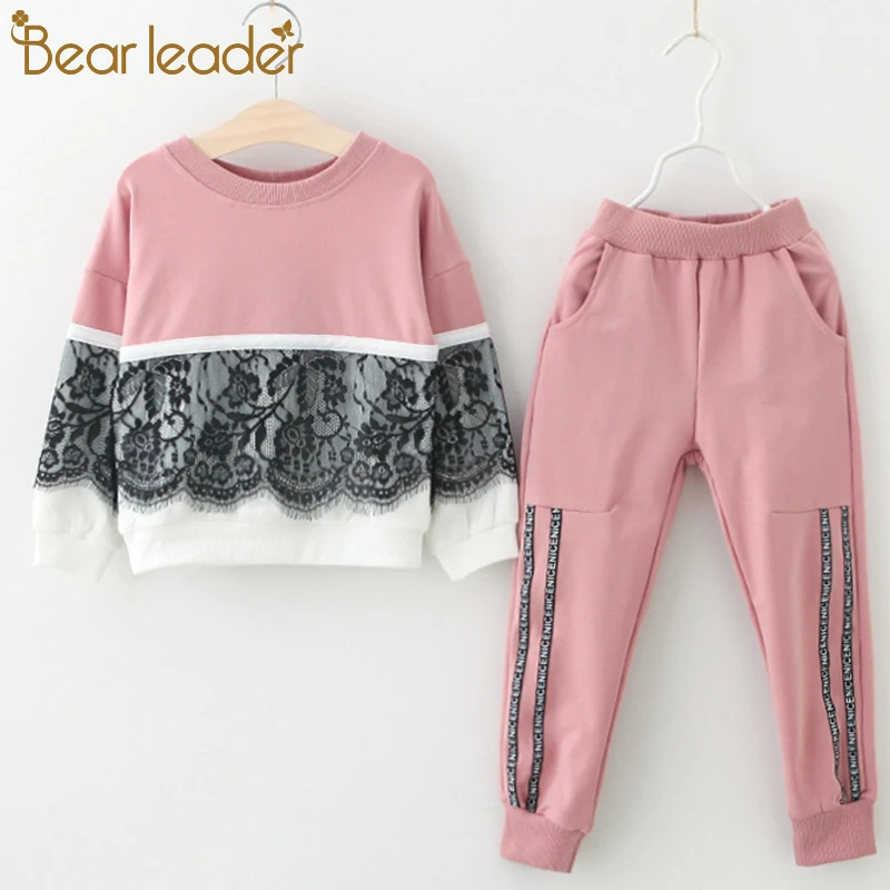 Bear leader/комплекты одежды для девочек; коллекция года; сезон весна; шерстяная спортивная одежда с длинными рукавами и рисунком солнца; комплекты одежды для детей