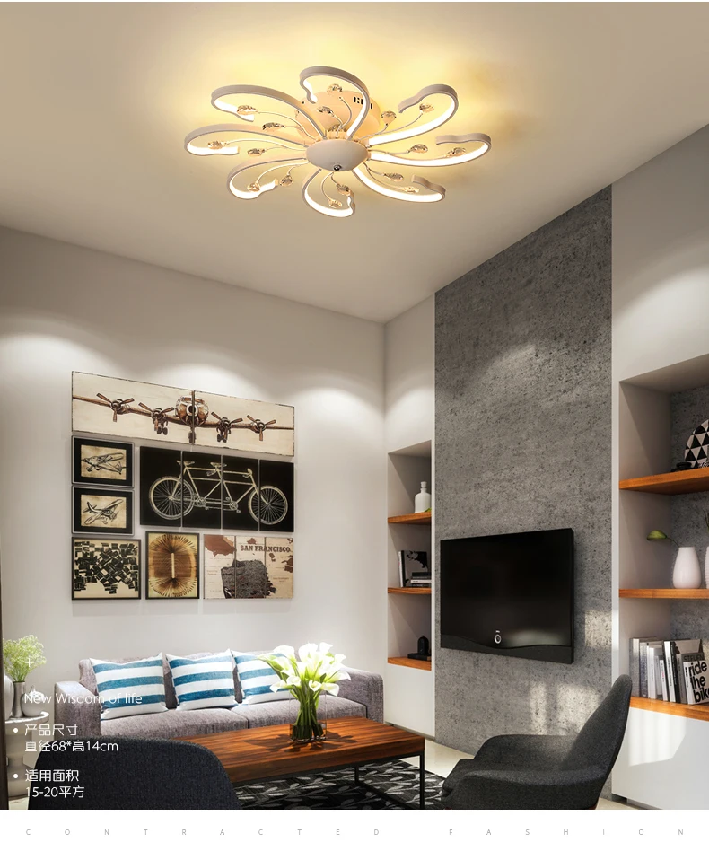modern led chandelier ceiling lamp fixture 5