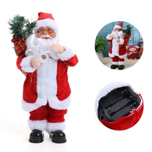 Christmas Santa Claus toys will dance with sound electric toys creative Christmas Gift Boy Girl Toy home Holiday decoration