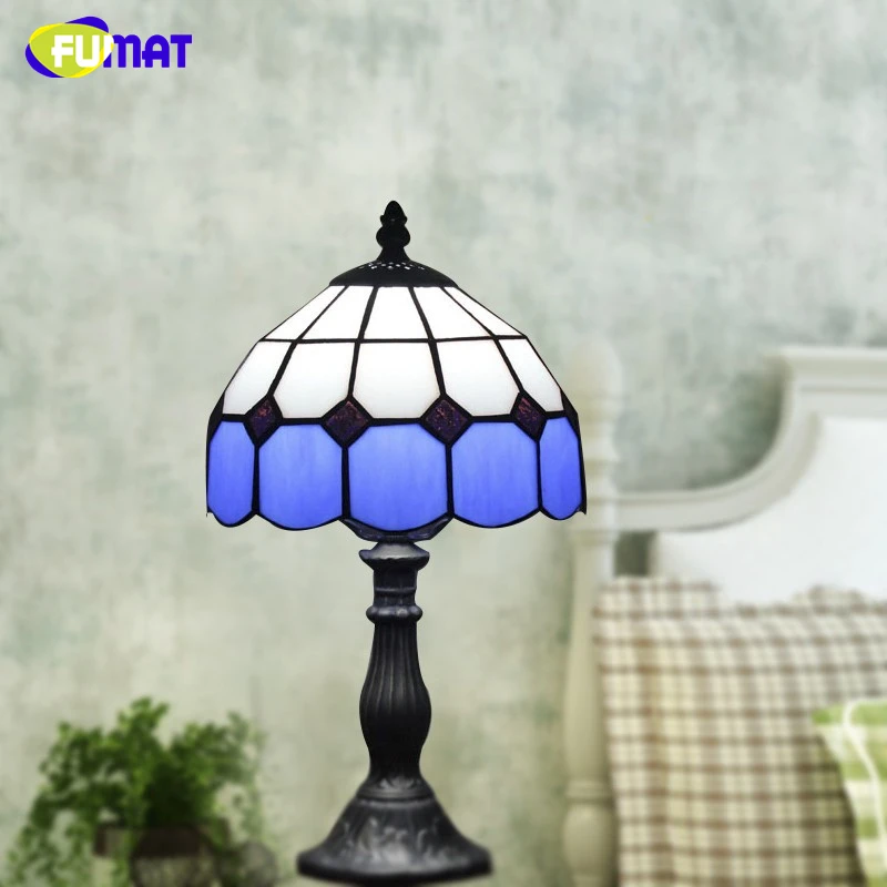 FUMAT Stained Glass Table Lamp Baroque Style Glass Lamp For Living Room Bedroom Bedside Light Fixture Bar Decor Table Lights FUMAT Stained Glass Table Lamp Baroque Style Glass Lamp For Living Room Bedroom Bedside Light Fixture Bar Decor Table Lights