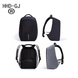 Hhd-м gj USB унисекс Дизайн рюкзак Сумки рюкзак для школы Anti-Theft рюкзак Оксфорд холст ноутбук моды человек рюкзак