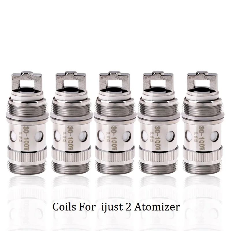 

5pcs For Pico 75w Coil Head 0.3/ 0.5/0.18 Ohm/ Ti 0.15ohm/Ti 0.5ohm Replacement Coil For Eleaf Ijust 2 Atomizer Tank