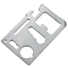 2x инструмент для выживания кредитной карты из нержавеющей стали с рукавом-Пакуйте немного страховки в кармане