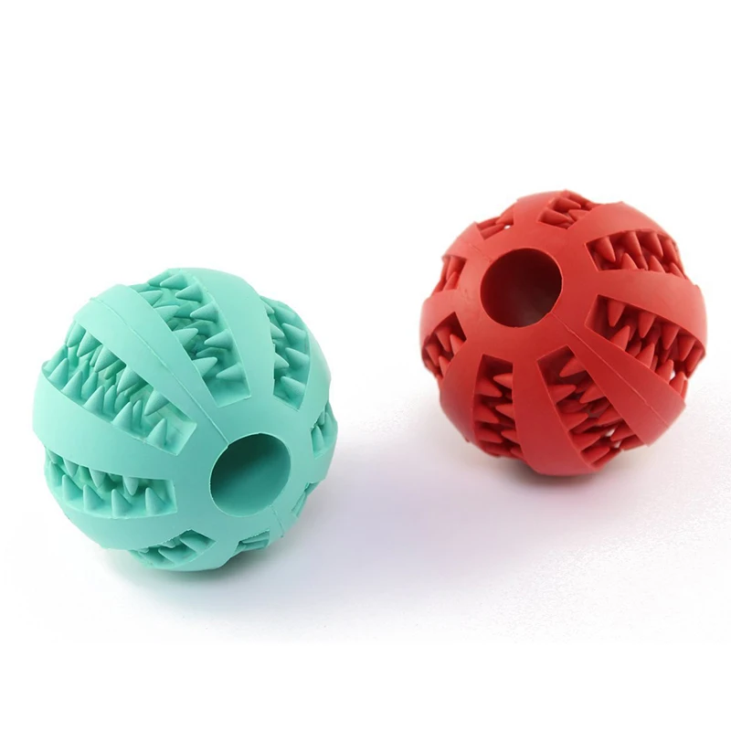 2 pcs/lot Dog Chew Toys Food Container Balls Durable Pet Dog Round