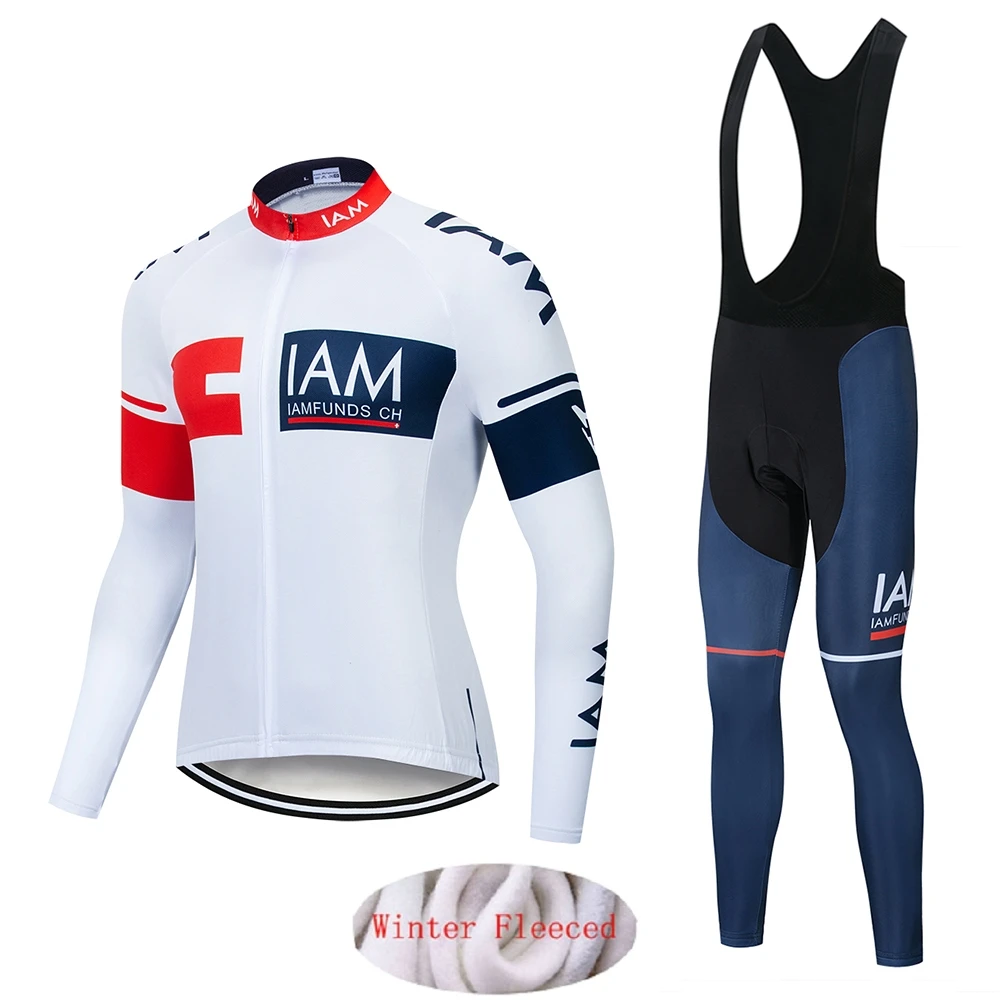 IAM Pro Team зима Термальность флис Велоспорт одежда в стиле милитари для мужчин
