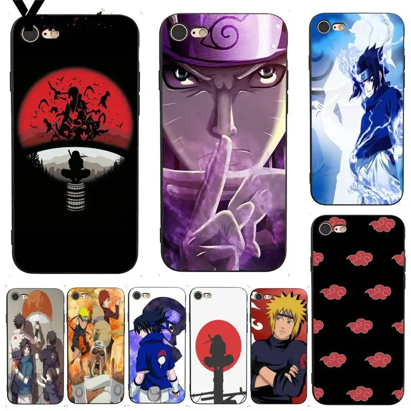 

Yinuoda For iphone 7 6 X Case HOKAGE Clan Uchiha Sasuke Uzumaki Naruto Luxury Phone Case for iPhone X 8 7 6 6S Plus X 5 5S SE