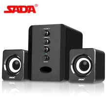 Сада D-202 Универсальный объемный мини 3D сабвуфер стерео бас ПК USB динамик компьютерные колонки для iPhone samsung телефон ноутбук