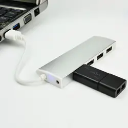 Портативный Алюминий сплав компьютер конвертер высокоскоростной концентратор с 4-2,0 делитель USB