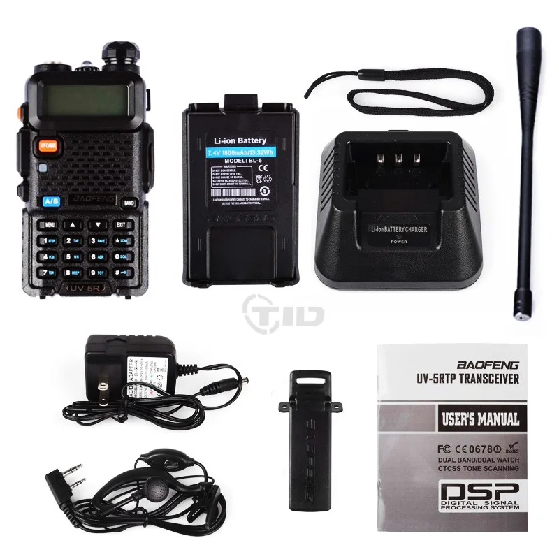 2 Шт. BaoFeng УФ 5R Рация VHF/UHF136 174Mhz & 400 520 МГц Dual Band Baofeng уф 5r Портативный Портативной