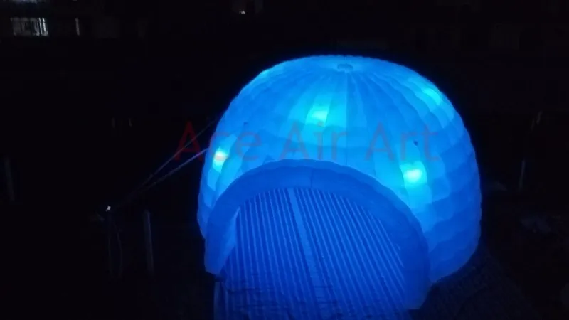 Гигантский светодиодный надувная палатка-купол для события во Франции