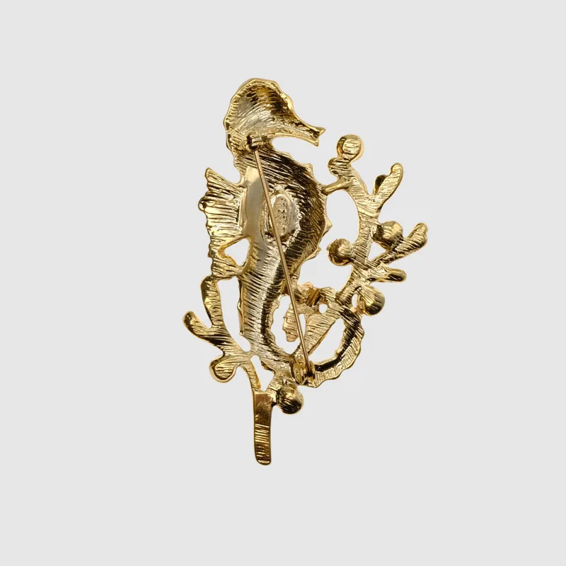 Бутик Amorita белый дракон лошадь стоит на морские водоросли броши|brand brooch|brooch brandbrooch