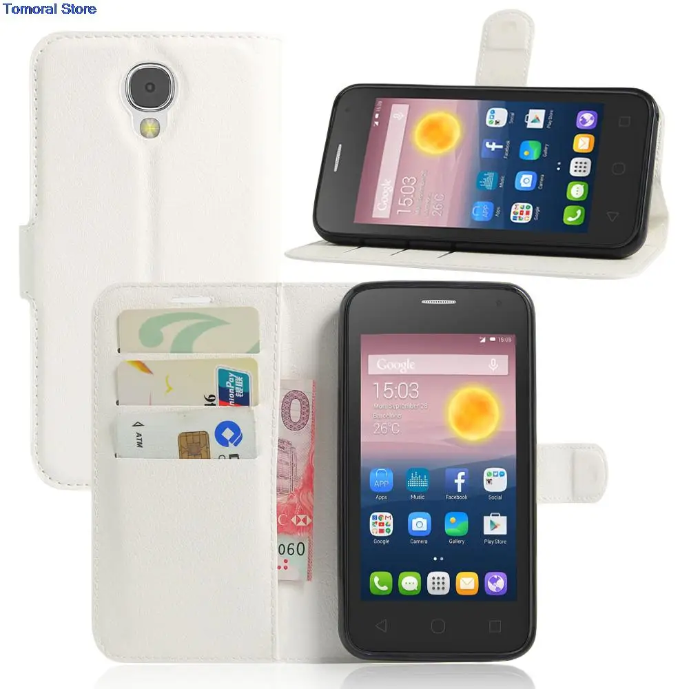 Супер искусственная кожа Coque Carcasa для Alcatel Pixi 4 (5.0 дюймов) 5.0 ''ot5010d флип чехол из