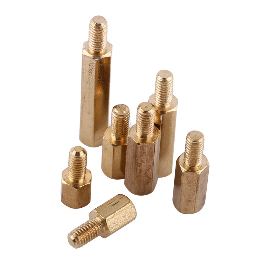 Buy 100pcs/Lot Brass M3 Hex Column Male Female