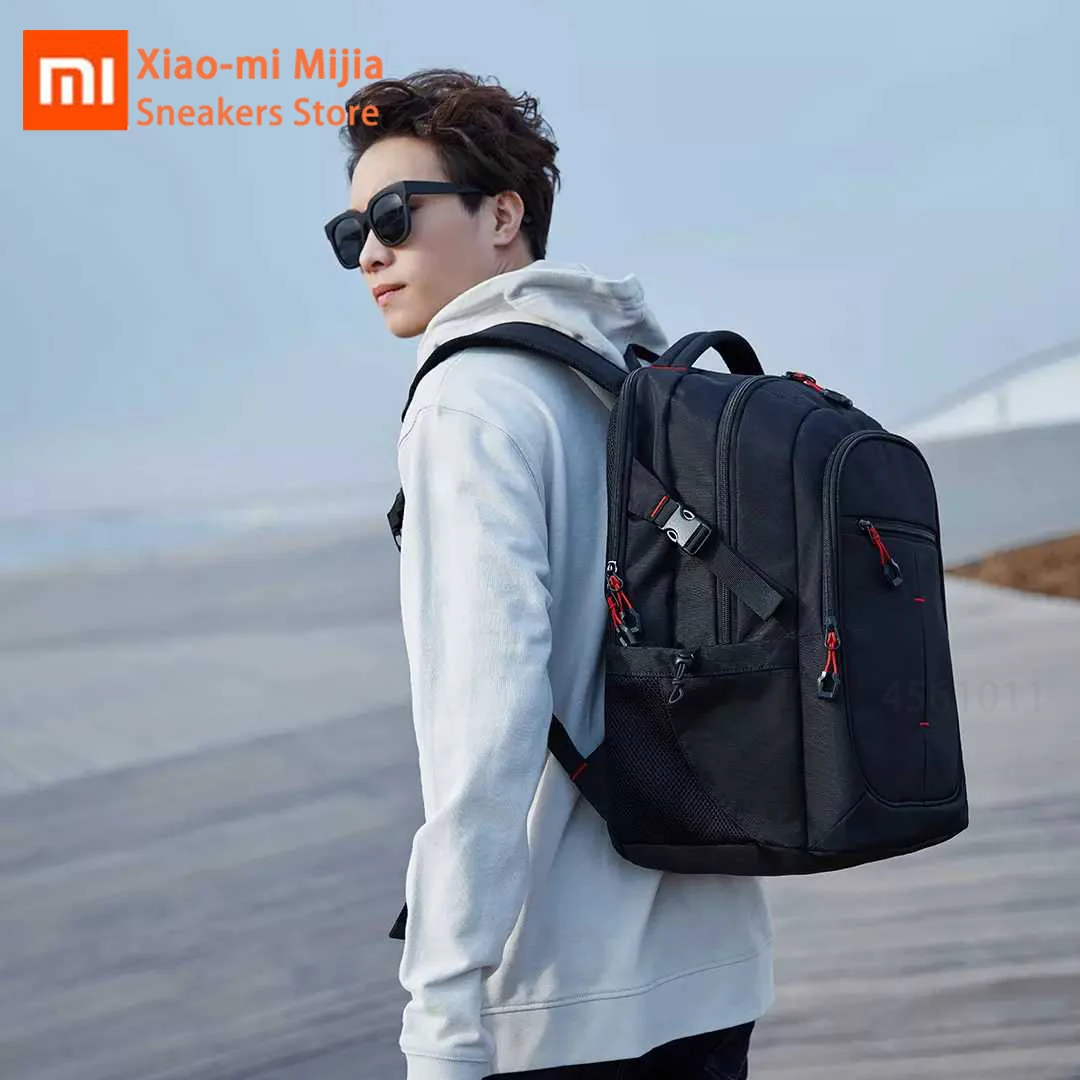 Xiaomi Mijia UREVO 25L Большой Вместительный мужской рюкзак 15 дюймов сумка для компьютера Водонепроницаемая дорожная сумка многофункциональный рюкзак для хранения