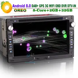 8-Керн Android 8.0 dab + Авто Радио Bluetooth dvb-t2-in BT RDS DVD USB Радио Navi Cam-в wi-Fi 3G автомобиля GPS навигации для VW Jetta