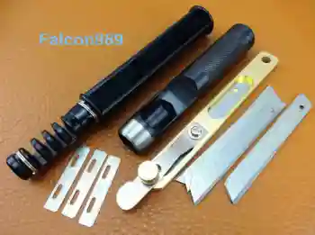 

3pcs Leather Craft Lacing Lace Maker Design Punch Cutter Knife Tool Set Sewing Stitching Carving Stamping Knife Cutter Punch Awl