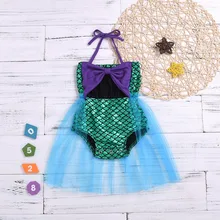 Детские Купальники малышей бикини Для Девочек Пляжные бант на подтяжках комбинезон купальник платье ванный Комплект женский пляжный костюм T9